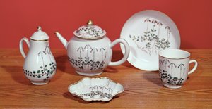 Theeservies gepresenteerd aan Carl Linnaeus (1707-78)